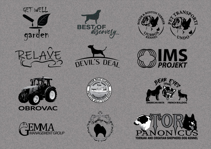 Logo Design Zetabox na sivoj podlozi